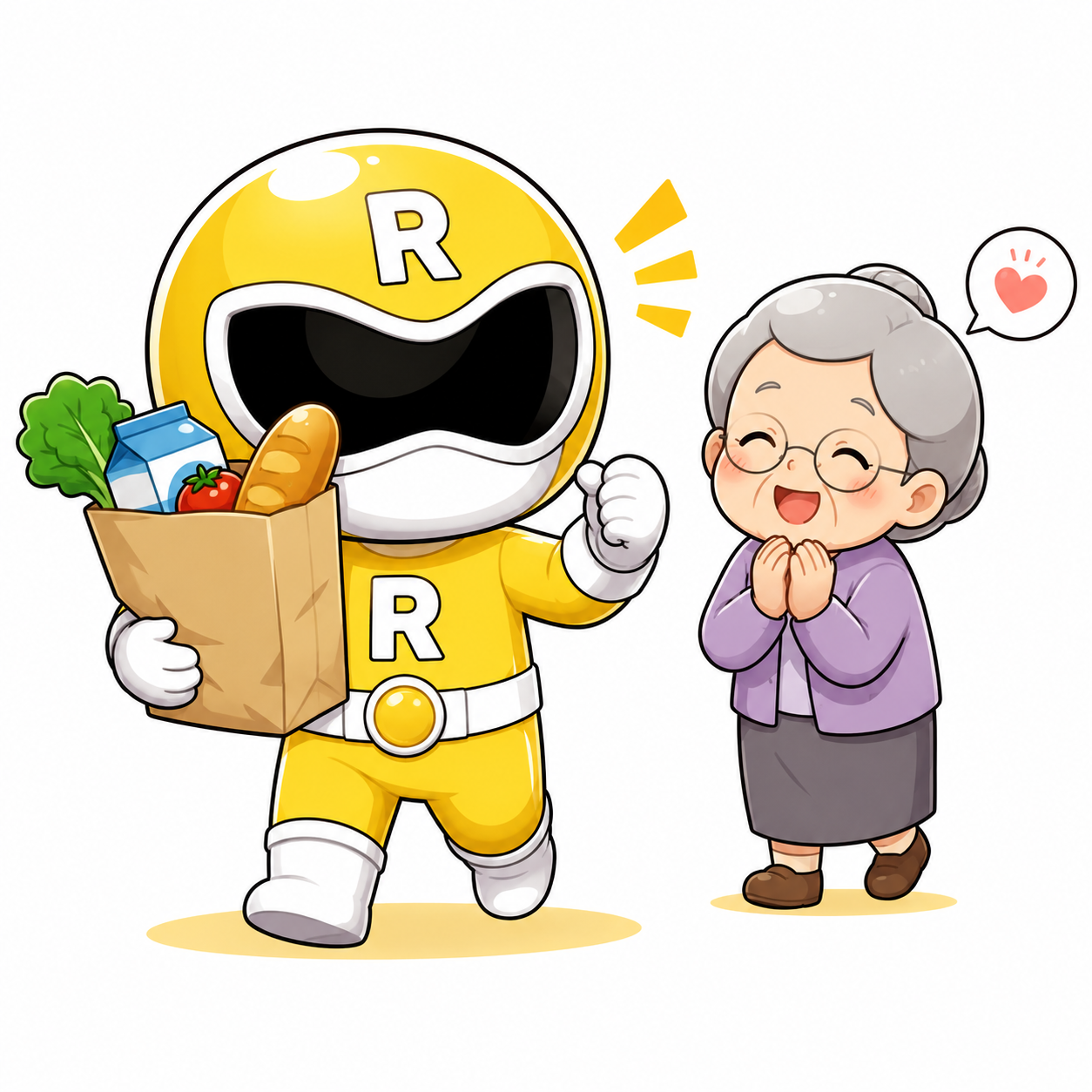 らくらく暮らしサポートのラクレンジャーアイコン